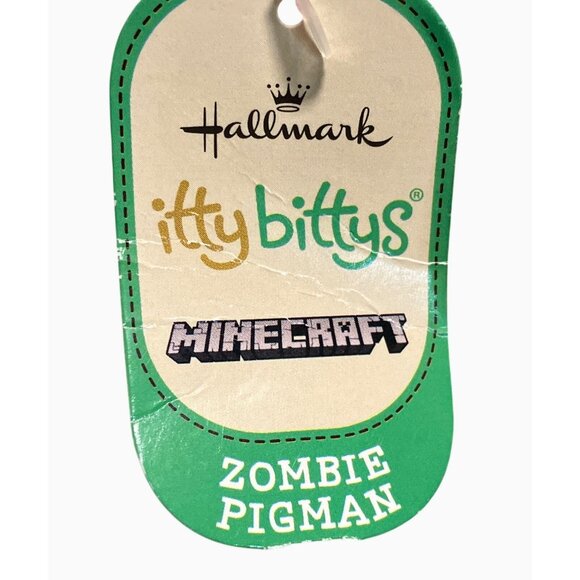 Hallmark Itty Bittys Minecraft Zombie Pigman Plush Toy - Picture 2 of 12